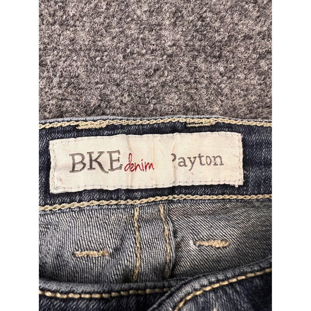 BKE Payton Bootcut Jeans Womens 29L Medium Wash Faded Stretch Denim Low Rise - Picture 5 of 11